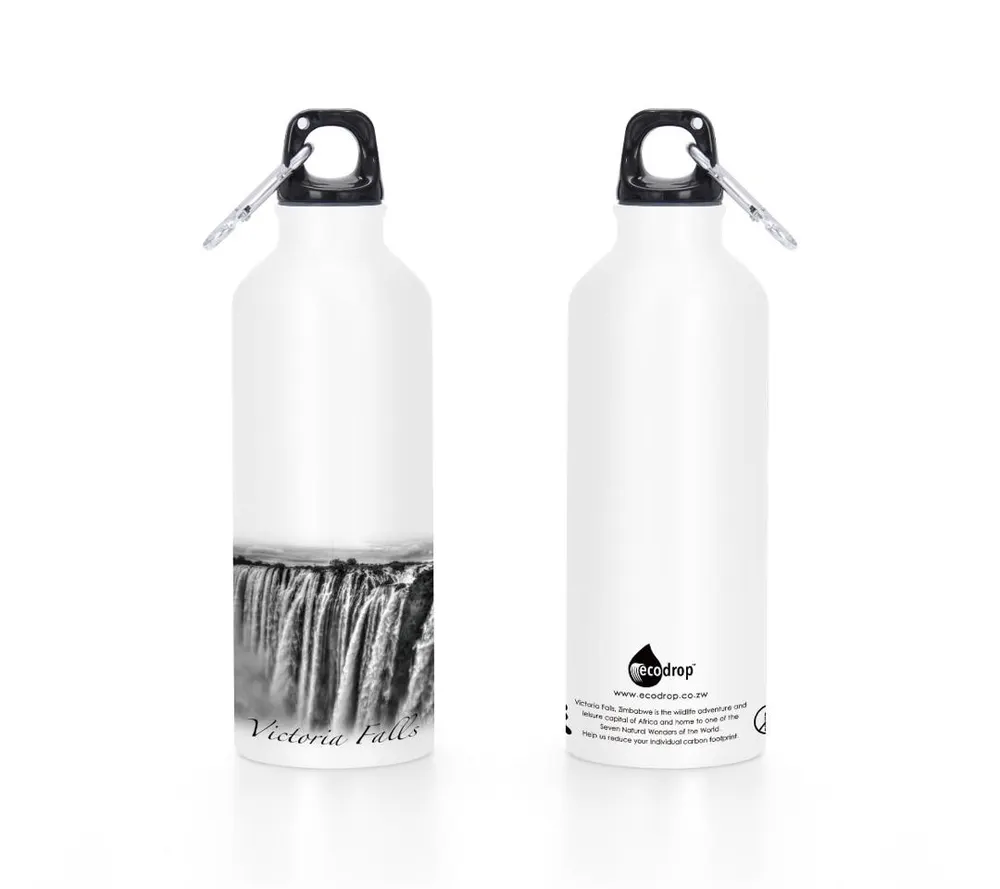 Ecodrop aluminium bottles ready for a group